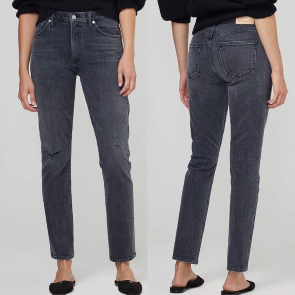 Citizens‎ Of Humanity Skyla Mid Rise Cigarette 24 Covert Straight NWT